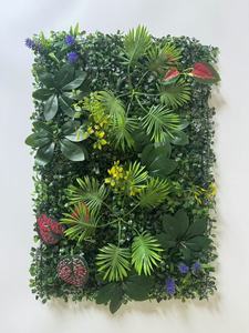 Panneau mural en gazon artificiel vert, type <span class=keywords><strong>fougère</strong></span> tropicale, 50x50cm, pour la décoration <span class=keywords><strong>de</strong></span> fonds <span class=keywords><strong>de</strong></span> maisons, jardins et hôtels - Vente en gros usine - Product Image 4