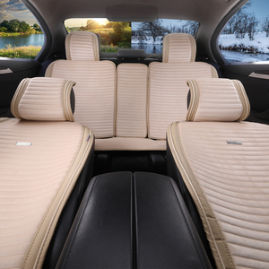 Avtokorona-cubiertas de terciopelo 3D para asientos de coche, Kit Universal de fundas de lino para asientos de invierno, Premium, 2022 - Product Image 1