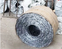 Precio de alambre de púas, medidor de esgrima de púas en Egipto, rollo de valla galvanizada por para granja, cinta de malla de concertina a prueba de óxido