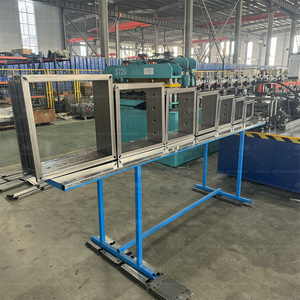 Professional Engine Motor Powered Galvanized Sheet Metal Smoke Exhaust Damper <b>Frame</b> Forming Machine - Product Image 6