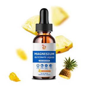 Suplemento de Glicinato de Magnesio Orgánico de Marca Privada en Gotas Líquidas con Fibra de Celulosa y Bromelina para Apoyar la Función Intestinal - Product Image 1