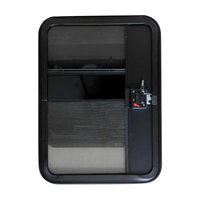 Puerta eléctrica de diseño más nuevo para caravana, caravana, entrada de remolque con ventilación de techo, ventanas de coche, categoría de producto