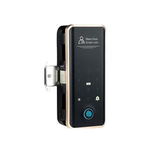 Serrure de porte intelligente TT Lock avec empreinte digitale biométrique et mot de passe numérique, connectée au Wi-Fi, en alliage d'aluminium, sans perçage, pour porte en verre, pour usage professionnel - Product Image 1