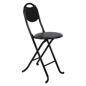 重量轻简单设计批发价格便宜节省空间金属管带皮套折叠椅