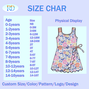 Vestido Deportivo sin Mangas Estampado para Niñas Pequeñas, Protección Solar UPF50+, Falda <span class=keywords><strong>de</strong></span> Golf Infantil, Estilo Traje <span class=keywords><strong>de</strong></span> Baño, Vestido Informal <span class=keywords><strong>de</strong></span> Verano - Product Image 6