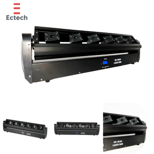 Luz de Cabeza Móvil Láser RGB Verde, Azul y Rojo de 6 Ojos Guangzhou para Clubes y Discotecas con Control DMX512 y Potencia de 3W - Product Image 5
