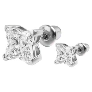 Star Shape Stud Earrings 925 Sterling Silver Bezel Setting Everyday Wear For Men And Women - Product Image 5