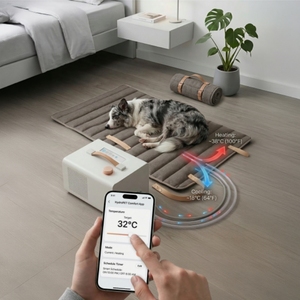 Le lit pour animaux le plus sûr au <span class=keywords><strong>monde</strong></span> avec contrôle de température, circulation d'eau intelligente, coussin chauffant et rafraîchissant, sans EMF - Product Image 6
