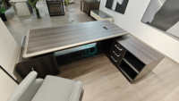Bureau de travail modulaire en bois moderne, 2, 4, 6, 8 places, poste de travail collaboratif, extensible, espace de travail ouvert, mobilier de bureau, personnel de bureau