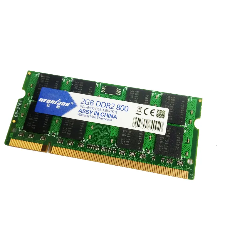 DDR2 RAM 2GB 800Mhz PC2-6400 DIMMノートブックメモリ200Pin 1.8V