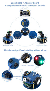 Waveshare AlphaBot2-Pi3 B+ EN -SKU-14803, Kit Pembuatan <span class=keywords><strong>Robot</strong></span> AlphaBot2 untuk <span class=keywords><strong>Raspberry</strong></span> <span class=keywords><strong>Pi</strong></span> 3 Model B+ - Product Image 4