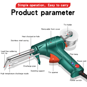 Pistola <span class=keywords><strong>de</strong></span> Soldar <span class=keywords><strong>de</strong></span> 60W 110V/220V con Alimentación Automática <span class=keywords><strong>de</strong></span> <span class=keywords><strong>Estaño</strong></span> y Mango <span class=keywords><strong>de</strong></span> Pistola, Gran Venta - Product Image 5