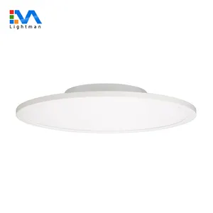 aluminum frame 48w 96w 110w 600mm 1000mm 1200mm surface mounted round led panel light