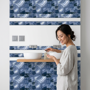 Carreaux de céramique muraux intérieurs design verts 300x450mm, épaisseur 10mm, garantie 4 ans, vert et blanc, carreaux 12x18 Highlighter, modèle décontinué - Product Image 6