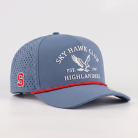Gorra de Golf de 5 Paneles Personalizada OEM ODM, Impermeable, con Parche de Goma PVC y Logotipo, Venta al Por Mayor para Marcas