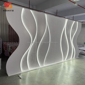 Telón de Fondo Acrílico SMOOTH, Nuevo, con Luces LED Blancas Onduladas, Duradero, 600x270cm, Estilo Romántico y Lujoso para Decoración de Escenarios de Boda - Product Image 5