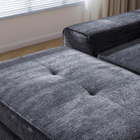 ODM Sofa in einer Box für E-Commerce, Komprimiertes Modulares Sofa Cloud Couch, OEM Modernes L-förmiges Konvertierbares Sektionalsofa
