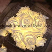 Offre Spéciale de mariage lumière décorative 1m 2m 3 m 10 20 30 50 LED light up rose fleur guirlande lumineuse pour la maison chambre décor