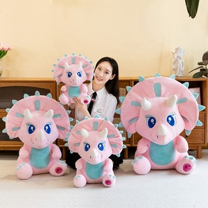 Peluche de Dinosaurio Triceratops de Dibujos Animados, Juguete de Peluche de Dinosaurio Jurásico, Tiranosaurio Rex, Regalo de Cumpleaños para Niños - Product Image 2