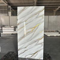 Panneau souple pour la décoration de bâtiments commerciaux, panneau mural en marbre UV, revêtement mural Mu ha, panneau mural pour salle de bain