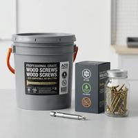 Tornillos para Madera de Acero al Carbono con Cabeza Torx T25, Recubiertos de Bronce, con Punta Tipo 17 y Rosca Dentada
