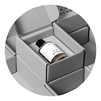 Boîte au détail de parfum ondulé de qualité supérieure imprimée avec logo personnalisé Forme rectangulaire exquise Caractéristique recyclable Écologique Bon prix