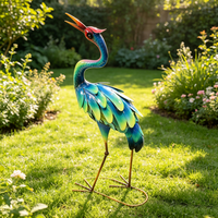 Statue de jardin paon style paix, décoration de mariage pour patio, pelouse et aménagement paysager - Vente en gros