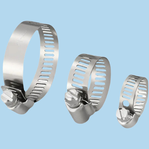 สายรัดท่อหม้อน้ำสแตนเลสแคลมป์ยึดท่อไดรฟ์ตัวหนอนแบบอเมริกัน - Product Image 1