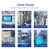 Machine d'emballage entièrement automatique aseptique à double buse à flux laminaire pour sachets de lait pasteurisé