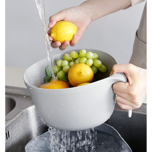 Séchoir à vaisselle jetable 2 en <span class=keywords><strong>1</strong></span> Écologique Organisateur de bols de rangement pour évier avec ensemble de bols de rangement pour mélanger <span class=keywords><strong>Passoire</strong></span> pour camping - Product Image 2