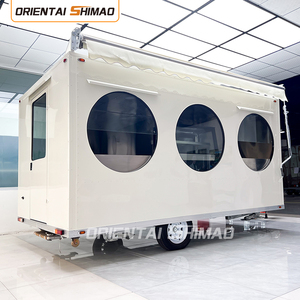 Custom Logo Food Cart Fiberglass New Condition Restaurant Bakery Mobile Trailer SMS-4500 Factory Direct Sale Food Cart SMS-4500 - Product Image 5