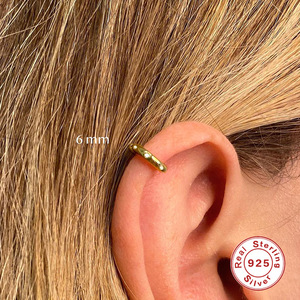 Pendientes de Aro con Diamantes Redondos de Plata de Ley S925, Más Vendidos - Product Image 5