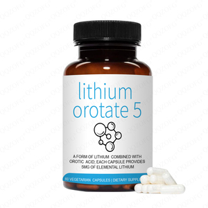 קפסולות ליתיום אורוטט 5 מ\\\"ג ליתיום יסודי למנה, למכירה חמה של יצרן ציוד מקורי (OEM) עם מיתוג פרטי, לבריאות המוח - Product Image 1