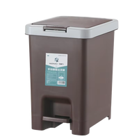 Poubelle ouverte en plastique 10L, bac à déchets cylindrique écologique, conteneur pour aiguilles, pour usage domestique intérieur et extérieur