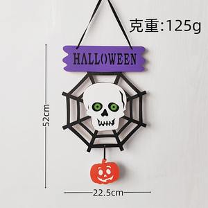 Nouvelles décorations d'araignée citrouille d'<span class=keywords><strong>Halloween</strong></span> artisanat en bois lanternes suspendues fournitures de fête idées cadeaux - Product Image 3