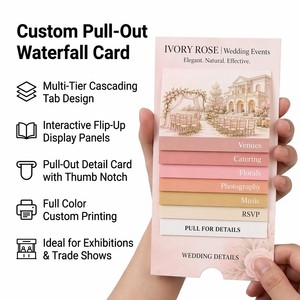 Tarjetas <span class=keywords><strong>de</strong></span> Cascada Personalizadas para Programa <span class=keywords><strong>de</strong></span> Ceremonia <span class=keywords><strong>de</strong></span> Boda con Pestañas <span class=keywords><strong>de</strong></span> Orden <span class=keywords><strong>de</strong></span> Servicios e Integración <span class=keywords><strong>de</strong></span> Votos Personalizados - Product Image 1