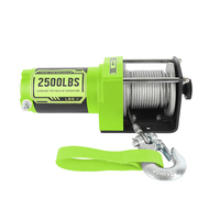 Treuil électrique tout-terrain personnalisé 2500 LBS avec commande sans fil, 12V, câble en acier de 12 mètres, étanche, en acier durable