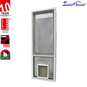 Superhouse Puerta para Perros Grandes, Puerta para Mascotas, Puerta para Perros Medianos y Grandes, Puerta de Entrada Abatible de Aluminio para Golden Retriever, Collie, Rowena - Product Image 4