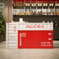 Comptoir de bar et table de réception créatifs de style industriel moderne, mobilier commercial très demandé pour 2025, idéal pour les boutiques, les gymnases, les parcs d'attractions et les hôtels