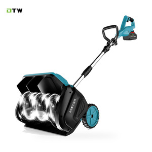 A12-0005 เครื่องกวาดหิมะไร้สาย 21V มอเตอร์ไร้แปรงถ่าน 800W สำหรับบ้าน ทางรถวิ่ง และทางเดิน ขจัดหิมะได้ไกล 4-6 เมตร พร้อมสายไฟ - Product Image 2