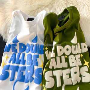 T-shirt imprimé bouffant d'été graphique personnalisé fabricant Streetwear uni T-shirt à col rond Boxy T-shirt surdimensionné pour hommes - Product Image 6