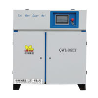 Compresseur d'air à vis de haute qualité 8bar10Bar 37KW 50HP 380V 220V en stock 15HP 20HP 30HP rotatif PM VSD faible bruit avec sécheur