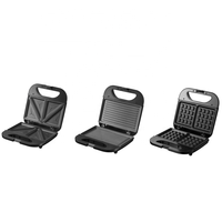 Machine à sandwich électrique 2 tranches Cool Touch Mini Panini Grill Press Machine avec boîtier de refroidissement pour usage domestique Fabriqué en Chine