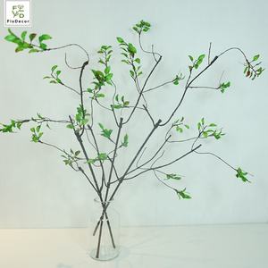 2024 automne haute qualité artificielle 89cm branche de brindille sèche avec feuilles de soie Faux longues vignes décoration horticole - Product Image 3