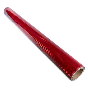 Rotoli di Nastro Riflettente Rosso PMMA <span class=keywords><strong>3H</strong></span>, Luminescente al Buio, ASTM TIPO 2, per Segnaletica Stradale - Product Image 4