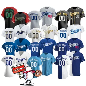 2022 baru kaus bisbol Los Angeles Dodgers kustom 22 Clayton Kershaw 35 Cody Bellinger 50 Mookie Betts dijahit S-5xl