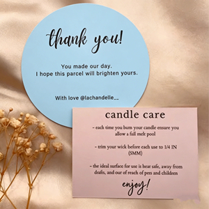 Tarjetas de Agradecimiento Personalizadas con Logotipo y Texto en Cartulina Dúplex y Papel Couché - Product Image 2