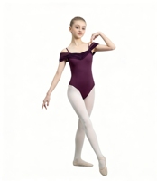 Costume de danse pour filles en maille douce violette Tutu de ballet professionnel de haute qualité d'usine