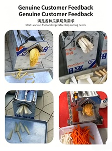 Machine de <span class=keywords><strong>découpe</strong></span> automatique électrique commerciale pour légumes et fruits 370W en acier inoxydable 304 pour la préparation de frites en restaurant - Product Image 4