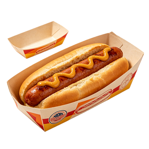 Cajas de Papel para Hot Dogs con Logotipo Personalizado, al por Mayor, Desechables, Resistentes al Calor, para Comida para Llevar, para Bares de Snacks y Food Trucks - Product Image 2